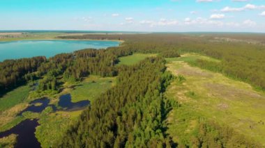 Orman Gölü 'nün havadan görünüşü