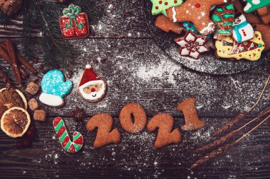 Yeni yıl 2021 konsepti