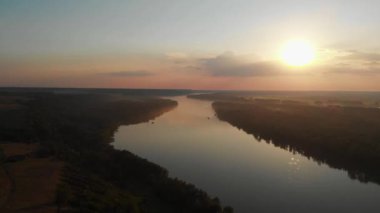 Ob Nehri 'nin havadan görünüşü