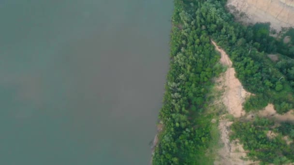 Vista aérea do rio Ob — Vídeo de Stock