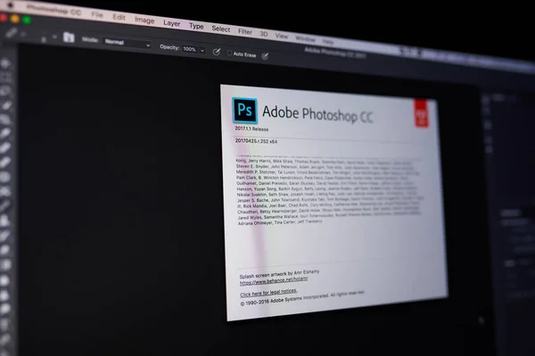 Adobe photoshop menu — Zdjęcie stockowe