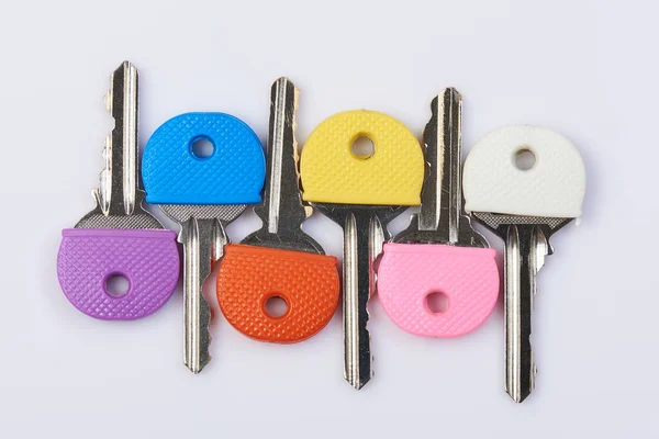 Conjunto de chaves coloridas — Fotografia de Stock