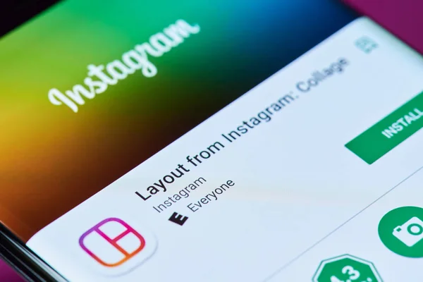 Alat tata letak Instagram — Stok Foto