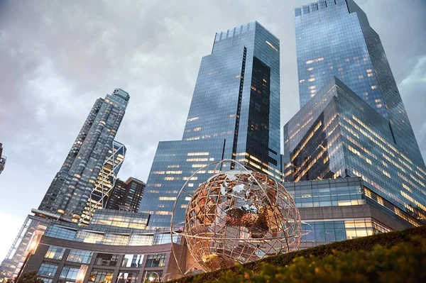 Globe monument in central park New York — Stock Photo, Image