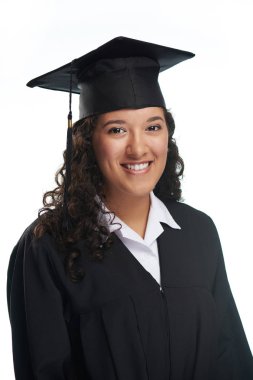 İspanyol Genç öğrenci kız gülümseyerek