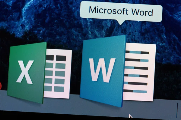 Microsoft word-programikonen — Stockfoto