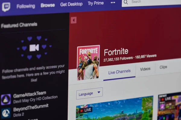 Fortnite seğirme oyun kanalında