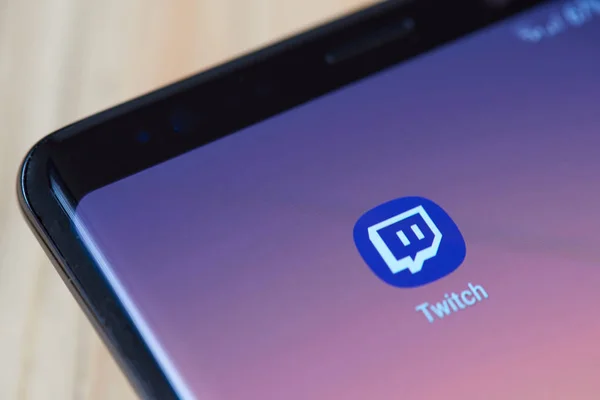 Twitch ikona usługi — Zdjęcie stockowe