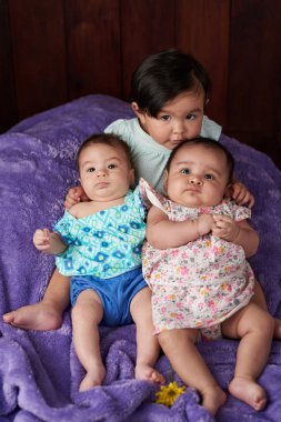 Küçük bir grup Bebek portresi