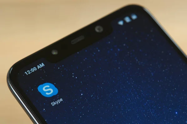 Skype messenger simgesini — Stok fotoğraf