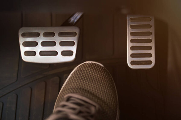 Car pedals and shoe