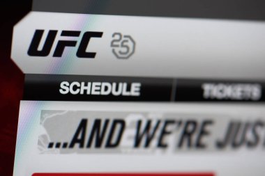 Makro görünümü resmi Ufc giriş sayfasının