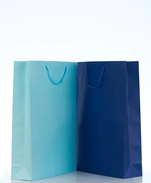Sacos de presente azul — Fotografia de Stock