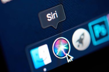 Icon of siri in Mojave OS clipart