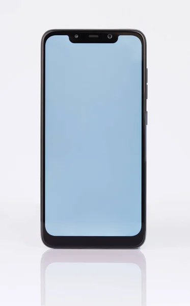 Telaio anteriore dello smartphone con tacca — Foto Stock