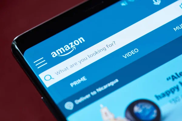 Menu pencarian Amazon — Stok Foto
