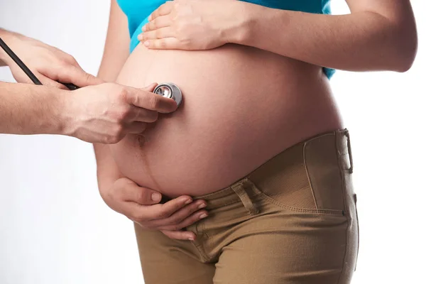 Controllo medico della donna incinta — Foto Stock