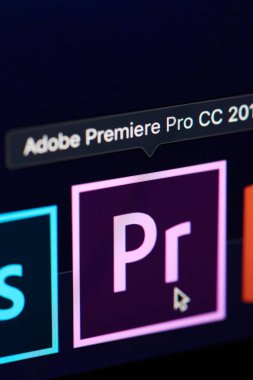 Adobe premiere pro simgesi ekranda