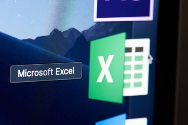 Microsoft office excel ekranda yeşil simge
