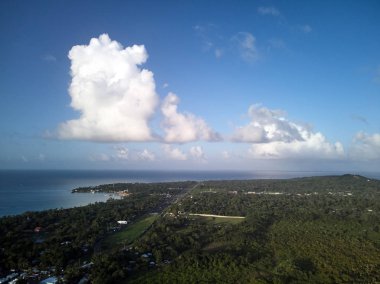 Mısır adada havadan görünümü