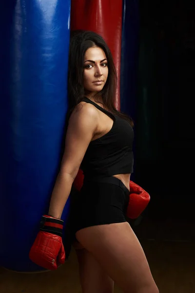 Woman boxing training concept Stock Picture