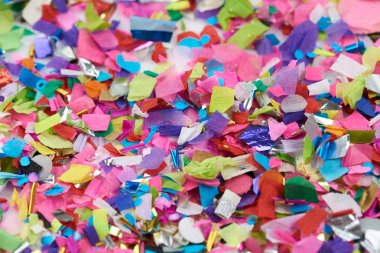 Renkli konfeti tarih seçici odak