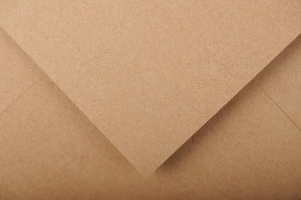Boş kahverengi renk zarf — Stok fotoğraf
