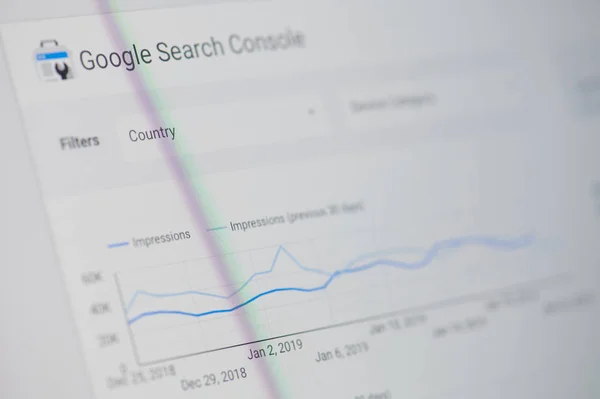 Google search console — Stock Photo, Image