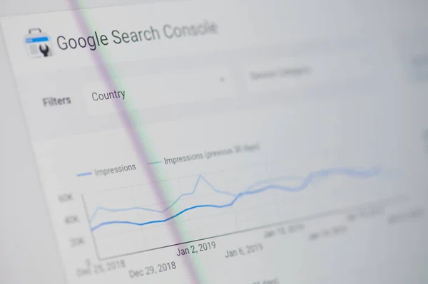 Nástroje Google search console — Stock fotografie