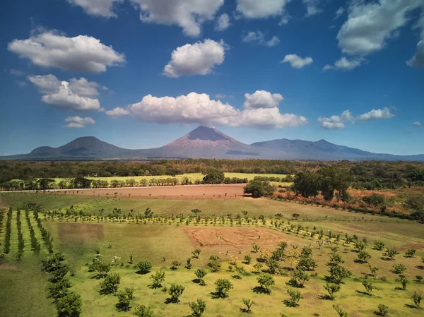 Colorful Natural Background Nicaragua Aerial Drone View — Stock Photo, Image