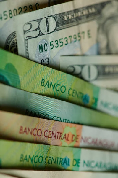ニカラグア紙幣お金 — ストック写真