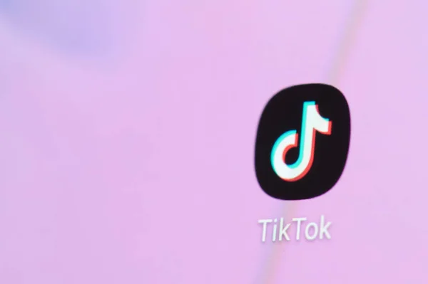 Ikon aplikasi musik Tik tok — Stok Foto