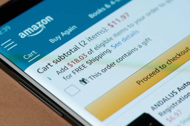 Amazon satın alma menüsü