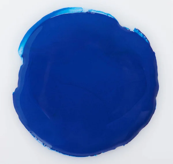 Gota de tinta azul — Fotografia de Stock