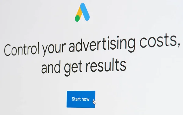 Iniciar anuncios de Google — Foto de Stock