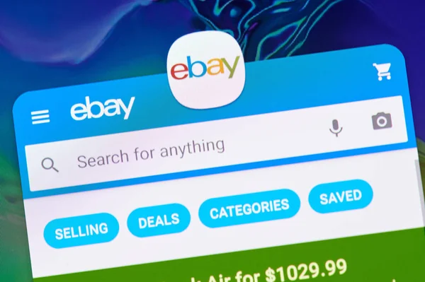 Aplicación de compras Ebay —  Fotos de Stock