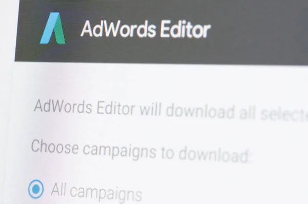 Google Adwords Editor — Stockfoto