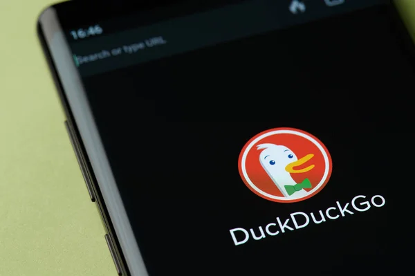 Duckduckgo navegador web de Internet — Foto de Stock