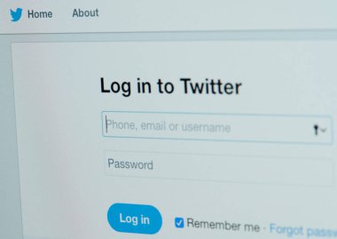 Twitter giriş sayfası