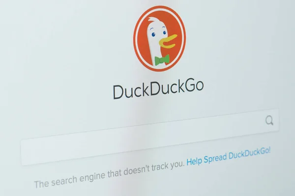 Página principal de la búsqueda de DuckDuckgo —  Fotos de Stock