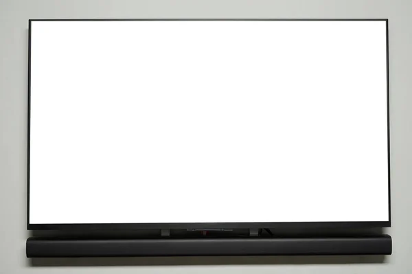 One Tv panel with long speaker — Stock Photo, Image
