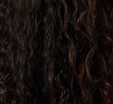 Dağınık kıvırcık saç closeup