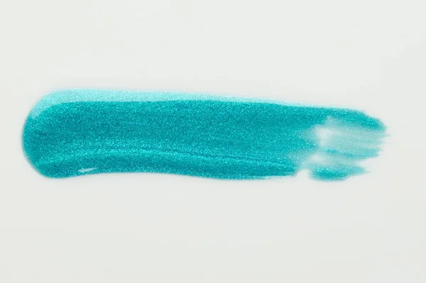 Sparkle akvamarin blå färg stroke — Stockfoto