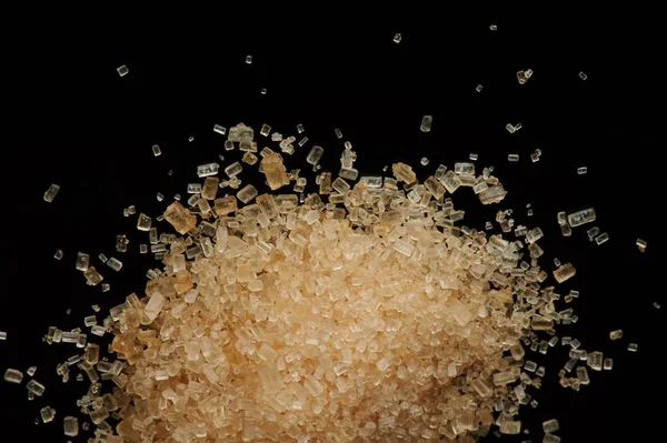 Cristalli di zucchero di canna biologici — Foto Stock