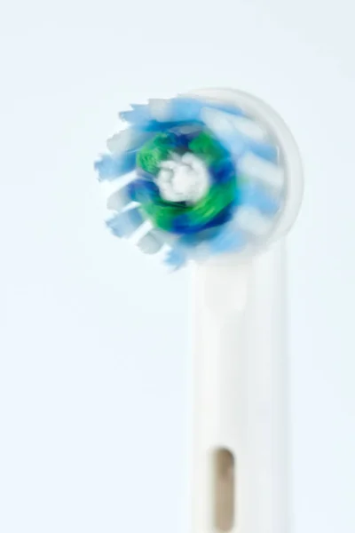 Spinning toothbrush head — Stock Photo, Image