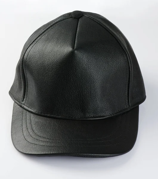 Чорний Шкіряний cap — стокове фото