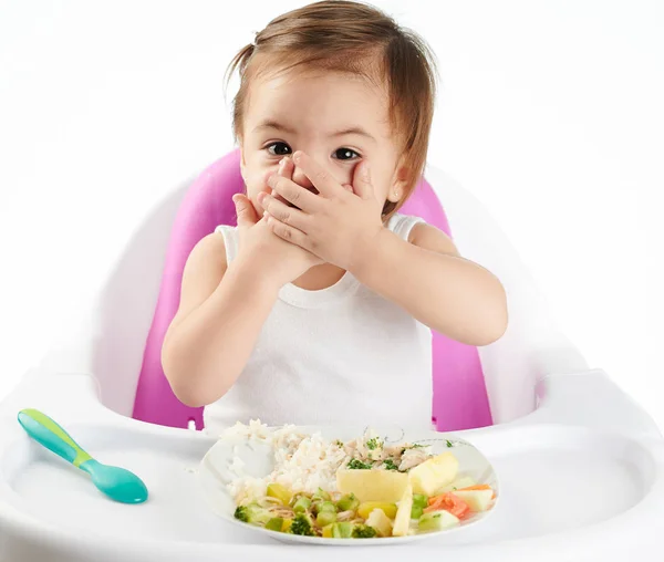 Baby closed mouth — Stock Photo, Image