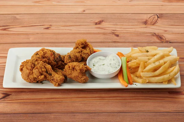 Tartar soslu kızarmış tavuk