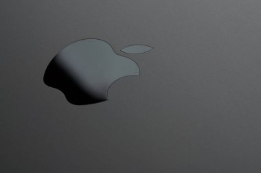 Laptop gri elma işareti