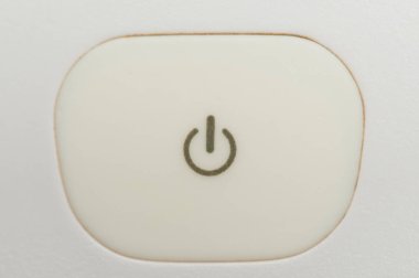 Beyaz plastik açma ve kapatma düğmesi 